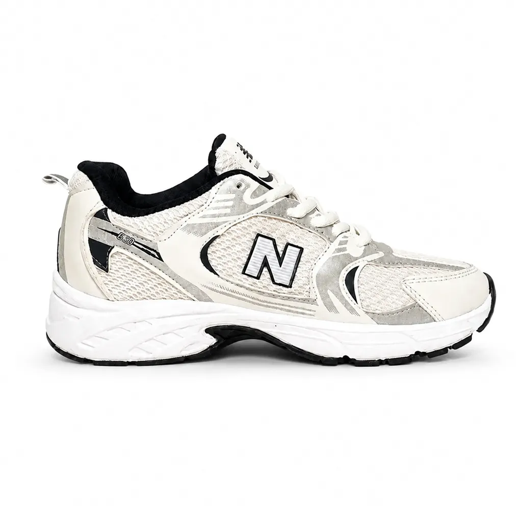 کتونی نیوبالانس 530 نقره ای نمای بغل